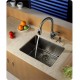 Kraus KBG-101-23 20 5/8" Stainless Steel Bottom Sink Grid with Protective Anti-Scratch Bumpers for KHU101-23 Kitchen Sink