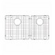 Kraus KBG-103-33-2 12 5/8" Stainless Steel Bottom Sink Grid with Protective Anti-Scratch Bumpers for Right Bowl Kitchen Sink