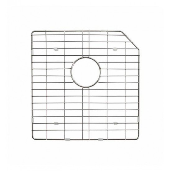 Kraus KBG-123-32-1 17 5/8" Stainless Steel Bottom Sink Grid with Protective Anti-Scratch Bumpers for Left Bowl Kitchen Sink