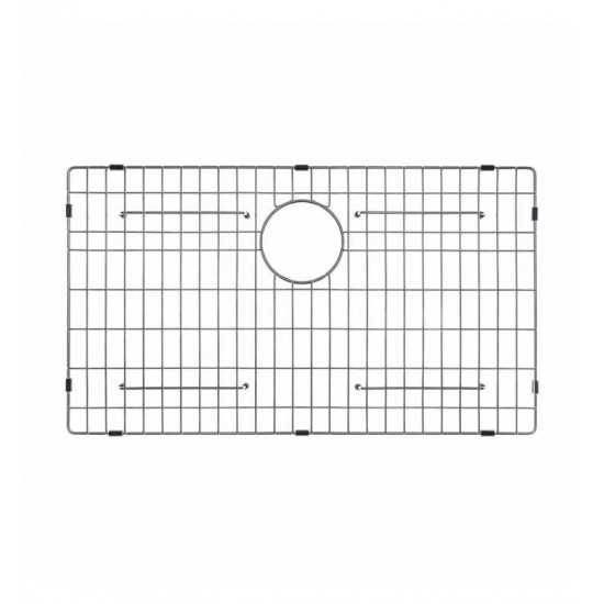Kraus KBG-200-30 27 1/2" Stainless Steel Bottom Sink Grid with Protective Anti-Scratch Bumpers for KHF200-30 Kitchen Sink