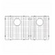 Kraus KBG-203-36-1 18 3/4" Stainless Steel Bottom Sink Grid with Protective Anti-Scratch Bumpers for Left Bowl Kitchen Sink