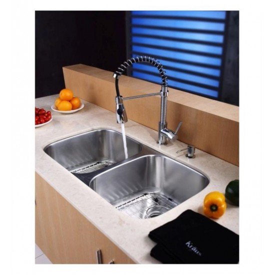 Kraus KBG-22 12 3/8" Stainless Steel Bottom Sink Grid with Protective Anti-Scratch Bumpers for KBU22 Kitchen Sink