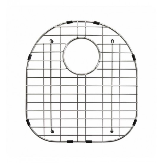 Kraus KBG-23-1 15 3/4" Stainless Steel Bottom Sink Grid with Protective Anti-Scratch Bumpers for Left Bowl Kitchen Sink