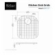 Kraus KBG-23-1 15 3/4" Stainless Steel Bottom Sink Grid with Protective Anti-Scratch Bumpers for Left Bowl Kitchen Sink