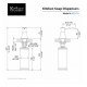 Kraus KSD-33 3 1/4" Deck Mounted Solid Brass Soap Dispenser