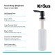 Kraus KSD-51 2 5/8" Deck Mounted Kitchen Soap Dispenser