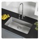 Kraus KD1US33B Dex 32 7/8" Single Bowl Undermount Stainless Steel Rectangular Kitchen Sink