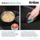 Kraus KGD-52 Forteza™ 33” Dual Mount 50/50 Double Bowl Granite Kitchen Sink