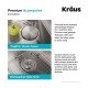 Kraus KP1TD33S-2 Pax 33" Double Bowl Drop-In Stainless Steel Rectangular Kitchen Sink