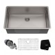 Kraus KHU100-32 32" Single Bowl Undermount Stainless Steel Rectangular Kitchen Sink