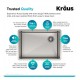 Kraus KHU110-27 Standart Pro 27" Single Bowl Undermount Stainless Steel Rectangular Kitchen Sink