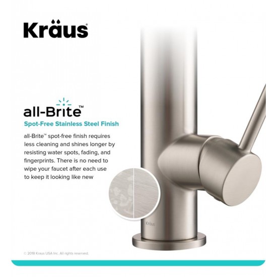 Kraus KPF-1603 Artec Pro 24 3/4" Single Handle Deck Mounted Pull-Down Kitchen Faucet