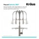 Kraus KPF-1603 Artec Pro 24 3/4" Single Handle Deck Mounted Pull-Down Kitchen Faucet