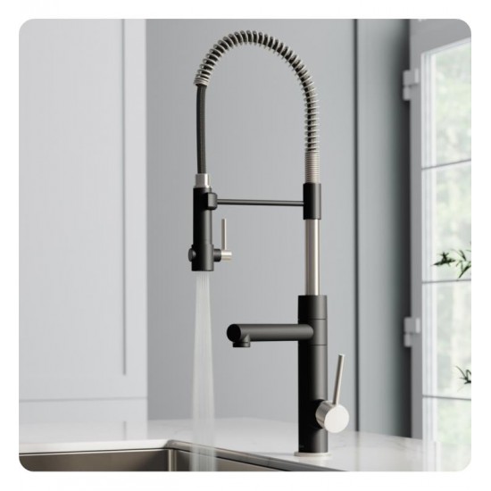 Kraus KPF-1603 Artec Pro 24 3/4" Single Handle Deck Mounted Pull-Down Kitchen Faucet