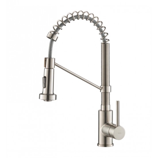 Kraus KPF-1610 Bolden 10 3/4" Commercial Style Single Handle Deck Mounted Pull-Down Kitchen Faucet