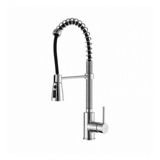 Kraus KPF-1612 Commercial-Style Single-Handle Kitchen Faucet with Pull Down Three-Function Sprayer
