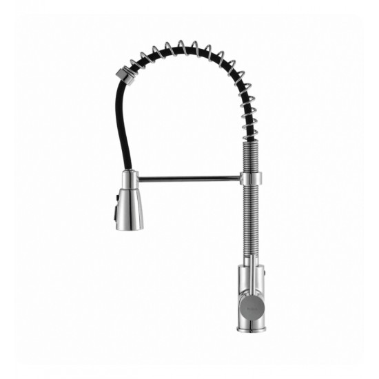 Kraus KPF-1612 Commercial-Style Single-Handle Kitchen Faucet with Pull Down Three-Function Sprayer