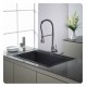 Kraus KPF-1612 Commercial-Style Single-Handle Kitchen Faucet with Pull Down Three-Function Sprayer