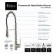 Kraus KPF-1612 Commercial-Style Single-Handle Kitchen Faucet with Pull Down Three-Function Sprayer