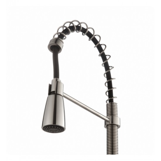 Kraus KPF-1612 Commercial-Style Single-Handle Kitchen Faucet with Pull Down Three-Function Sprayer