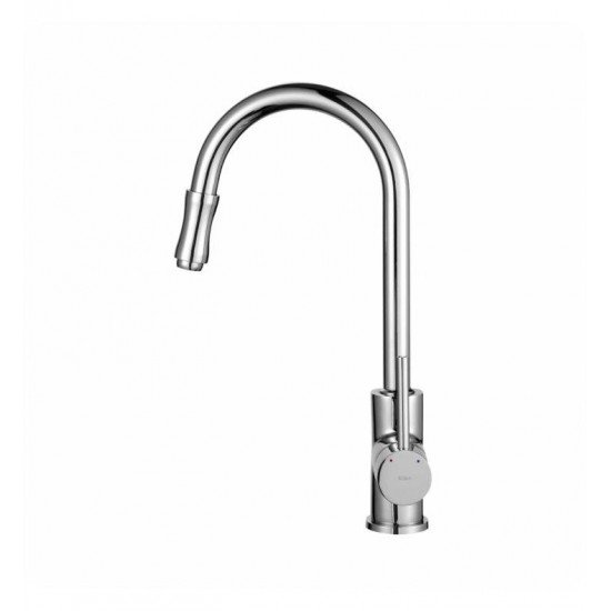 Kraus KPF-1622 7" Single Handle Deck Mounted Pull-Out Kitchen Faucet