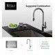 Kraus KPF-1660CH Nola 8 1/8" Single Handle Deck Mounted Concealed Pull-Down Kitchen Faucet