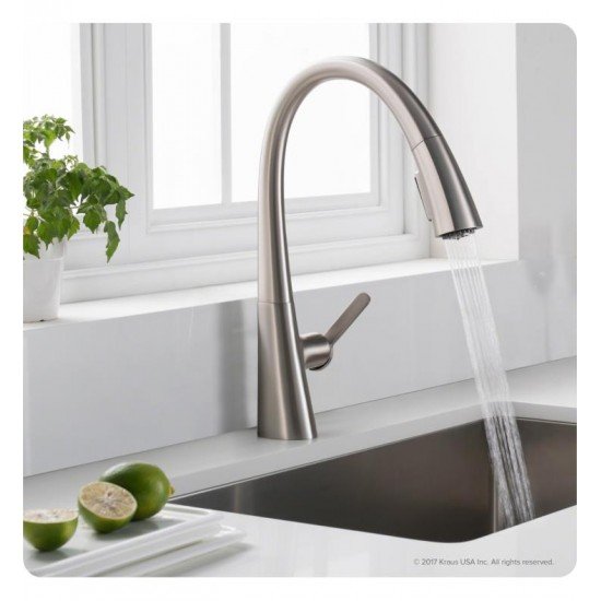 Kraus KPF-1673 Nolen 11 1/2" Single Handle Pull-Down Kitchen Faucet