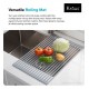 Kraus KRM-10 20 1/2" Multipurpose Roll-Up Dish Drying Rack for Kitchen Sink