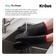 Kraus KSM-1B-KSM-1B Heat-Resistant 100% Food-Safe Silicone Non-Slip Oven Mitts x2