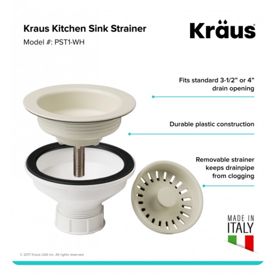 Kraus PST1 4 1/2" Kitchen Sink Strainer