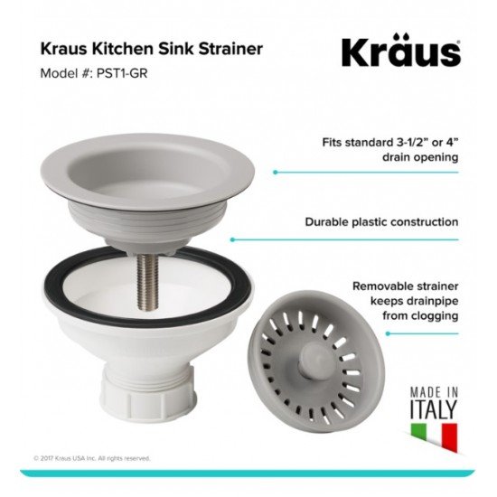Kraus PST1 4 1/2" Kitchen Sink Strainer