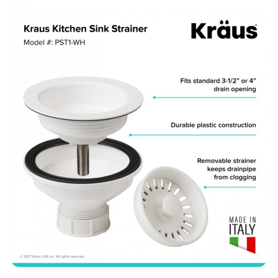 Kraus PST1 4 1/2" Kitchen Sink Strainer