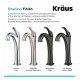 Kraus KVF-1200 Arlo 12 1/8" One Hole Vessel Bathroom Sink Faucet with Pop Up Drain