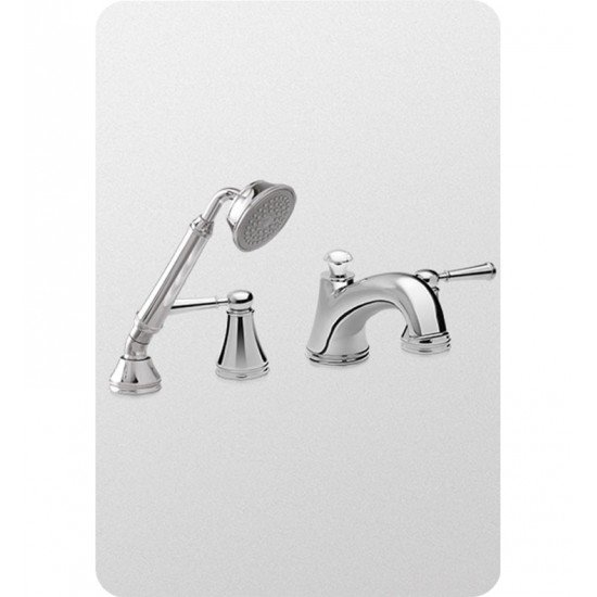 TOTO TB220S1 Vivian™ Deck-Mount Tub Filler Trim with Lever Handles and Handshower