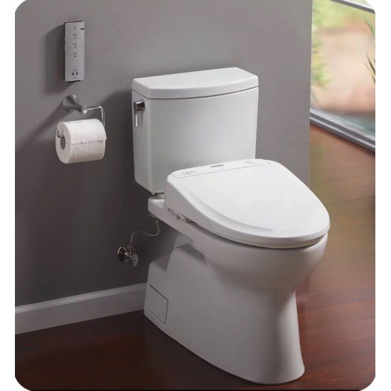 TOTO MW474584CUFG#01 Vespin II 1G Two-Piece Elongated Toilet with 1.0 GPF Single Flush and S350e Connect+ Washlet