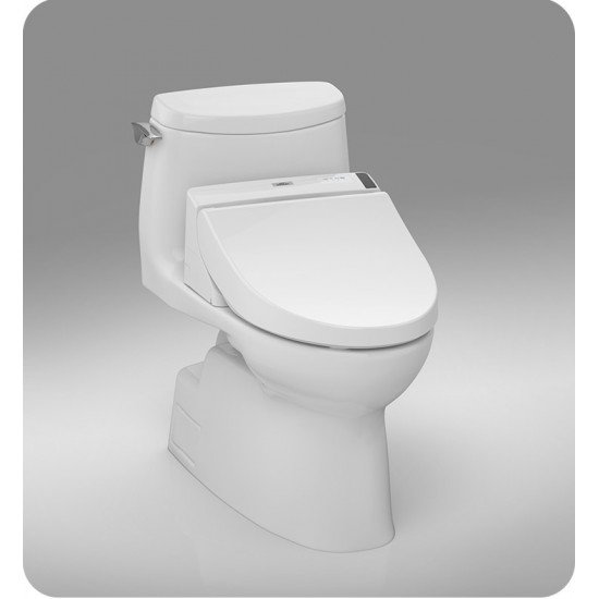 TOTO MW6142044CUFG#01 Carlyle II 1G One-Piece Elongated Bowl with 1.0 GPF Single Flush and C200 Connect+ Washlet