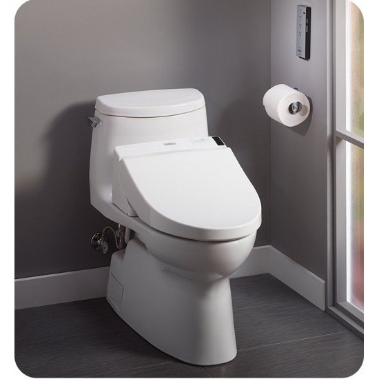 TOTO MW6142044CUFG#01 Carlyle II 1G One-Piece Elongated Bowl with 1.0 GPF Single Flush and C200 Connect+ Washlet
