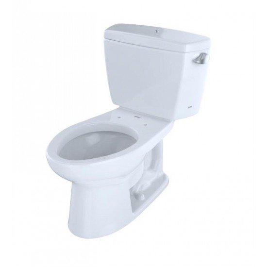 TOTO CST744ELRB#01 Eco Drake Elongated Two-Piece Toilet with 1.28 GPF Single Flush and Boltdown Tank Lid
