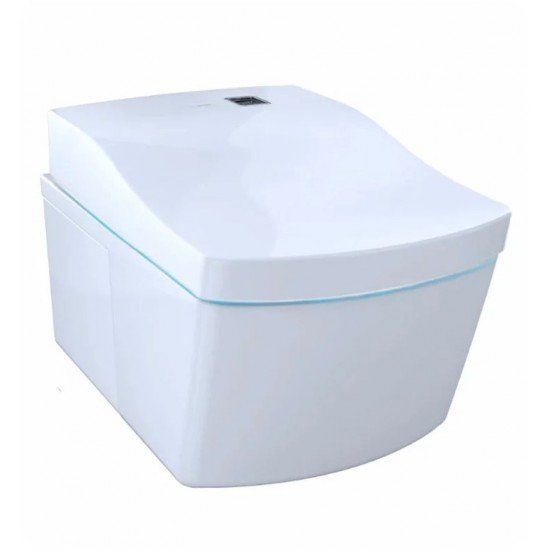 TOTO CT994CEFG#01 Neorest EW Wall-Hung One-Piece Square Toilet, Universal Height with 1.28 GPF & 0.9 GPF Dual Flush