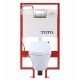 TOTO CWT4372047MFG-4#01 MH Wall-Hung One-Piece D-Shape Connect+ Toilet, Universal Height with 1.28 GPF & 0.9 GPF Dual Flush