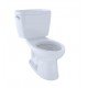 TOTO CST744EL Eco Drake Two-Piece Elongated Toilet with 1.28 GPF Single Flush