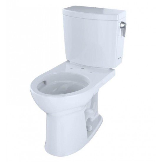 TOTO CST453CUFRG#01 Drake II Two-Piece Round Toilet with 1.0 GPF Single Flush and Right Hand Trip Lever