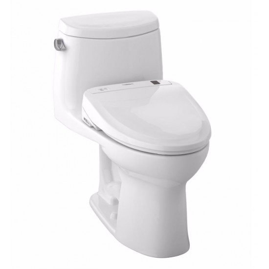 TOTO MW604574CEFG#01 UltraMax II One-Piece Elongated Bowl with 1.28 GPF Single Flush and S300e Connect+ Washlet