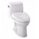 TOTO MW604574CEFG#01 UltraMax II One-Piece Elongated Bowl with 1.28 GPF Single Flush and S300e Connect+ Washlet