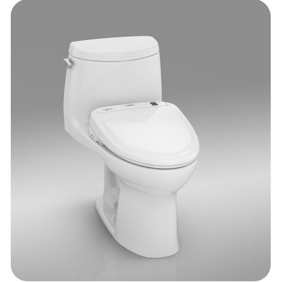 TOTO MW604584CUFG#01 UltraMax II 1G One-Piece Elongated Bowl with 1.0 GPF Single Flush and S350e Connect+ Washlet