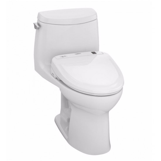 TOTO MW604584CUFG#01 UltraMax II 1G One-Piece Elongated Bowl with 1.0 GPF Single Flush and S350e Connect+ Washlet