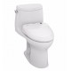 TOTO MW604584CUFG#01 UltraMax II 1G One-Piece Elongated Bowl with 1.0 GPF Single Flush and S350e Connect+ Washlet