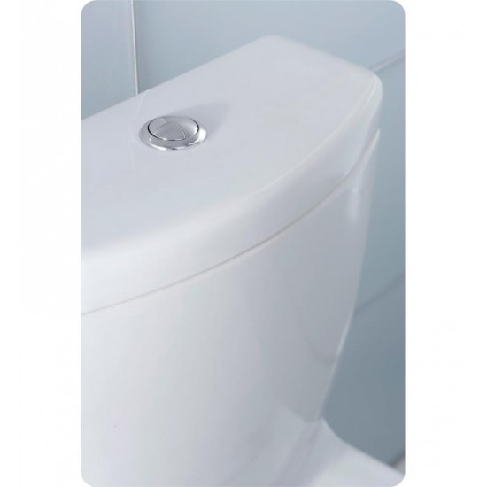 TOTO CST412MF.10#01 Aquia Two-Piece Elongated Toilet with 1.6 GPF & 0.9 GPF Dual Flush