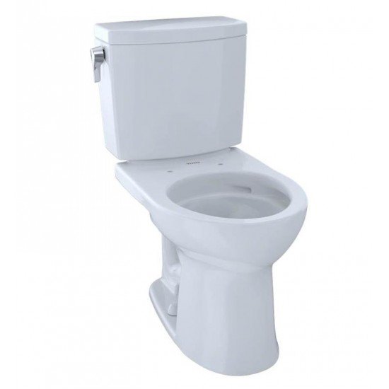 TOTO CST453CUF Drake II Two-Piece Round Toilet with 1.0 GPF Single Flush