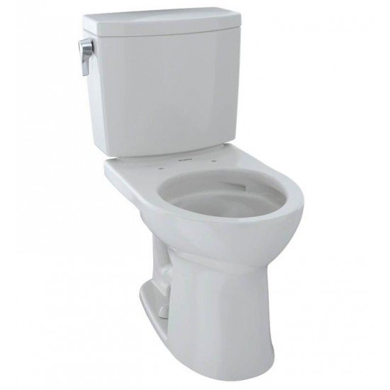 TOTO CST453CUF Drake II Two-Piece Round Toilet with 1.0 GPF Single Flush